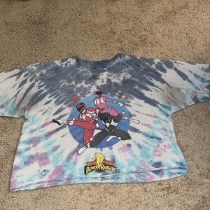 Power Rangers Cropped Tie-Die T-shirt